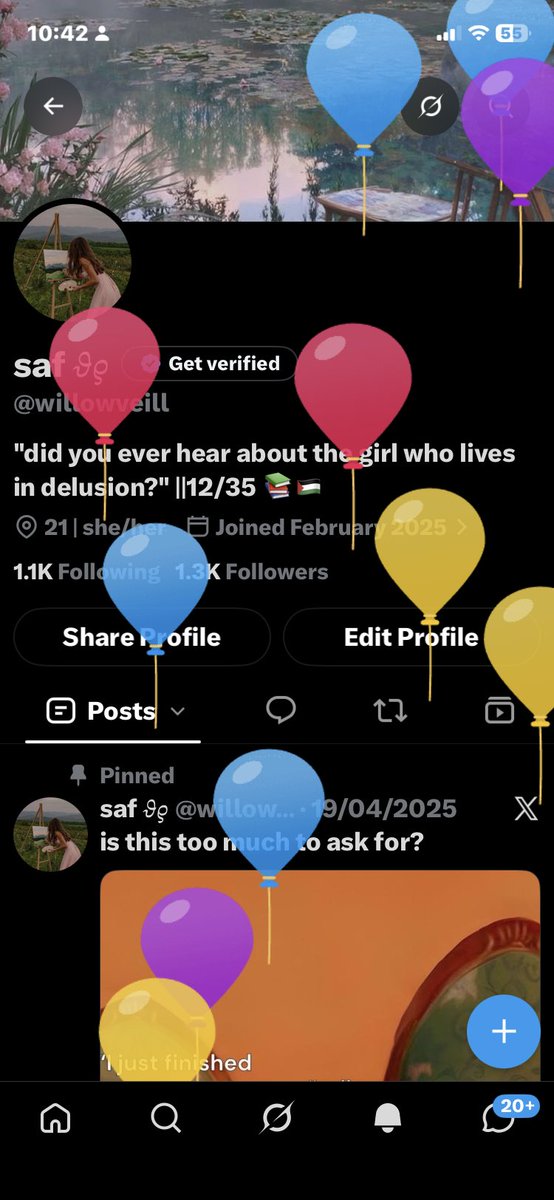 willowveill's tweet photo. it’s my balloon dayyyy https://t.co/V3Ega12yz5