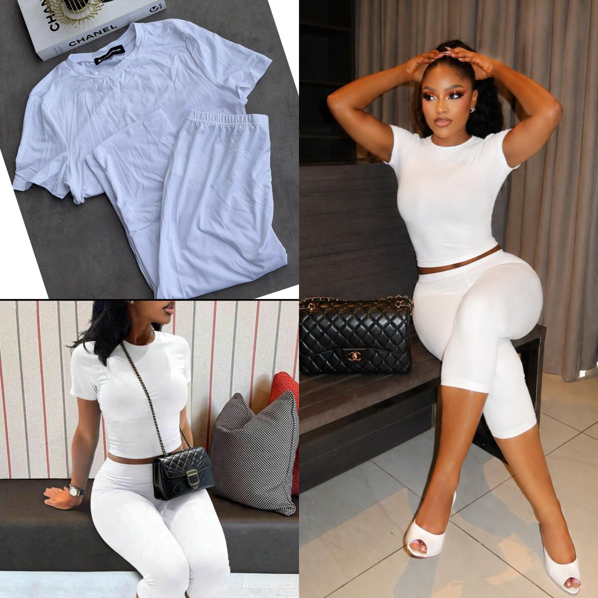 BougeeBabe_'s tweet photo. ~Item Description > Capri Set
~ Price > 35,000 NGN ONLY
~Size Available > S-XXXL ( 6-20 )
~Colors Available > Picture colors
~Top notch Quality 
~Delivery is worldwide 📌
#bougeebabes https://t.co/43Uqo7pAcx