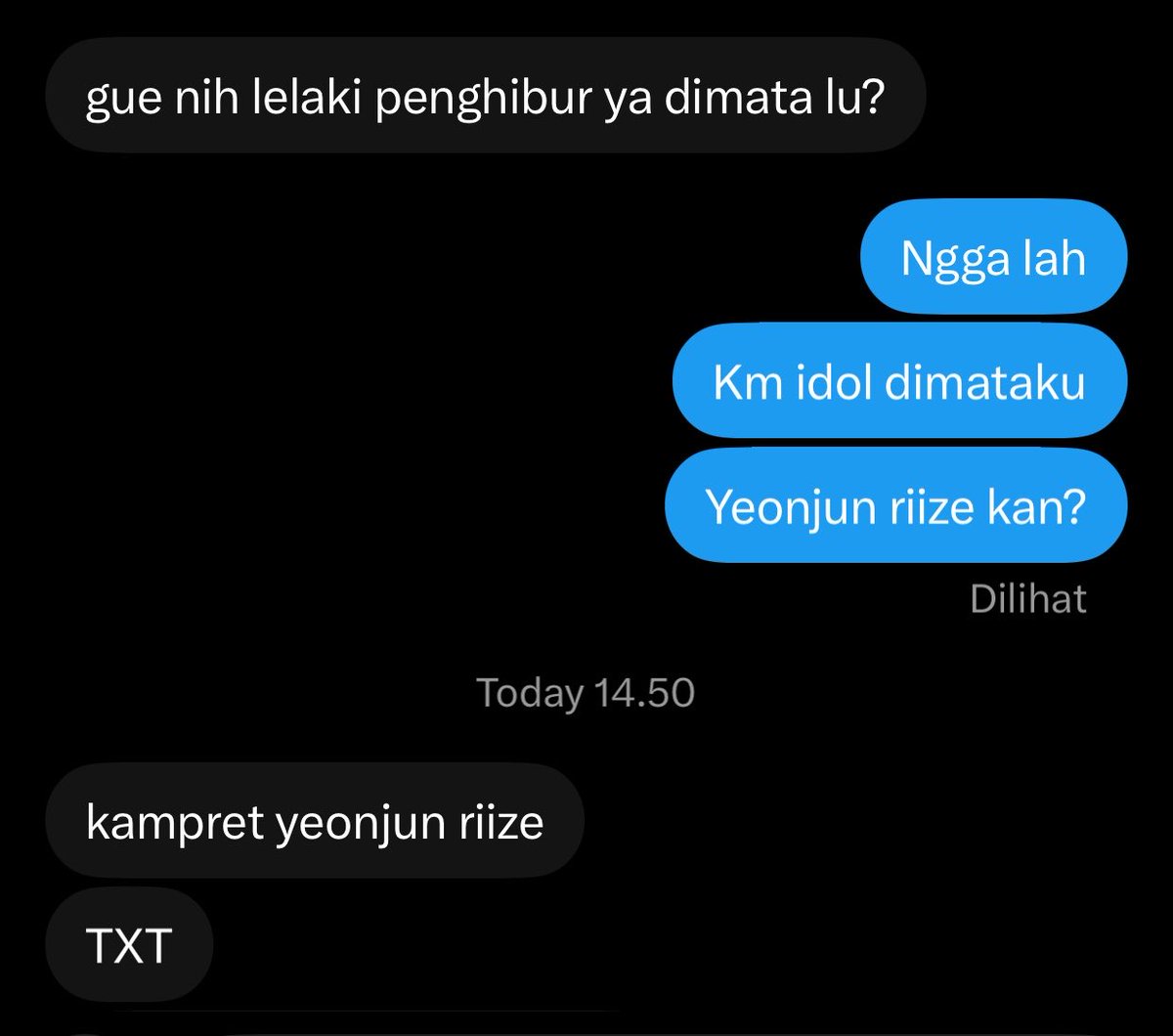 carrmenitt's tweet photo. Setop kasar?! Mulailah mengcintai adek? @yeonjsun https://t.co/QHBuax8ATv