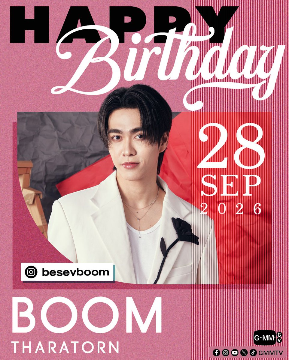 GMMTV's tweet photo. Happy Birthday to Boom

#GMMTV
@besevboom https://t.co/fVgerH2YxU