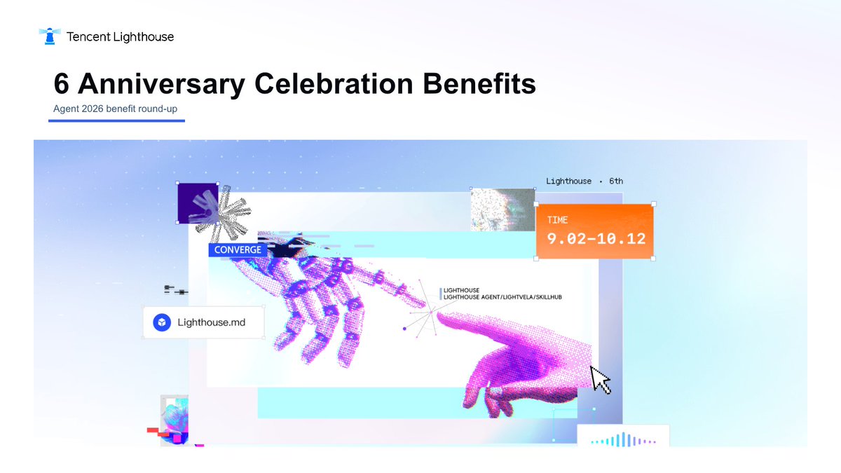TencentCompute's tweet photo. Tencent Lighthouse 6 Anniversary is here.

Deploy popular cloud Agents in one click, unlock new-purchase deals, renewal benefits, and official community updates.

Event period: Sep 2 - Oct 12

Scan the poster to explore the offers.
#Cloud #Lighthouse #AIAGents #CloudComputing https://t.co/jsHLAh0Jtf