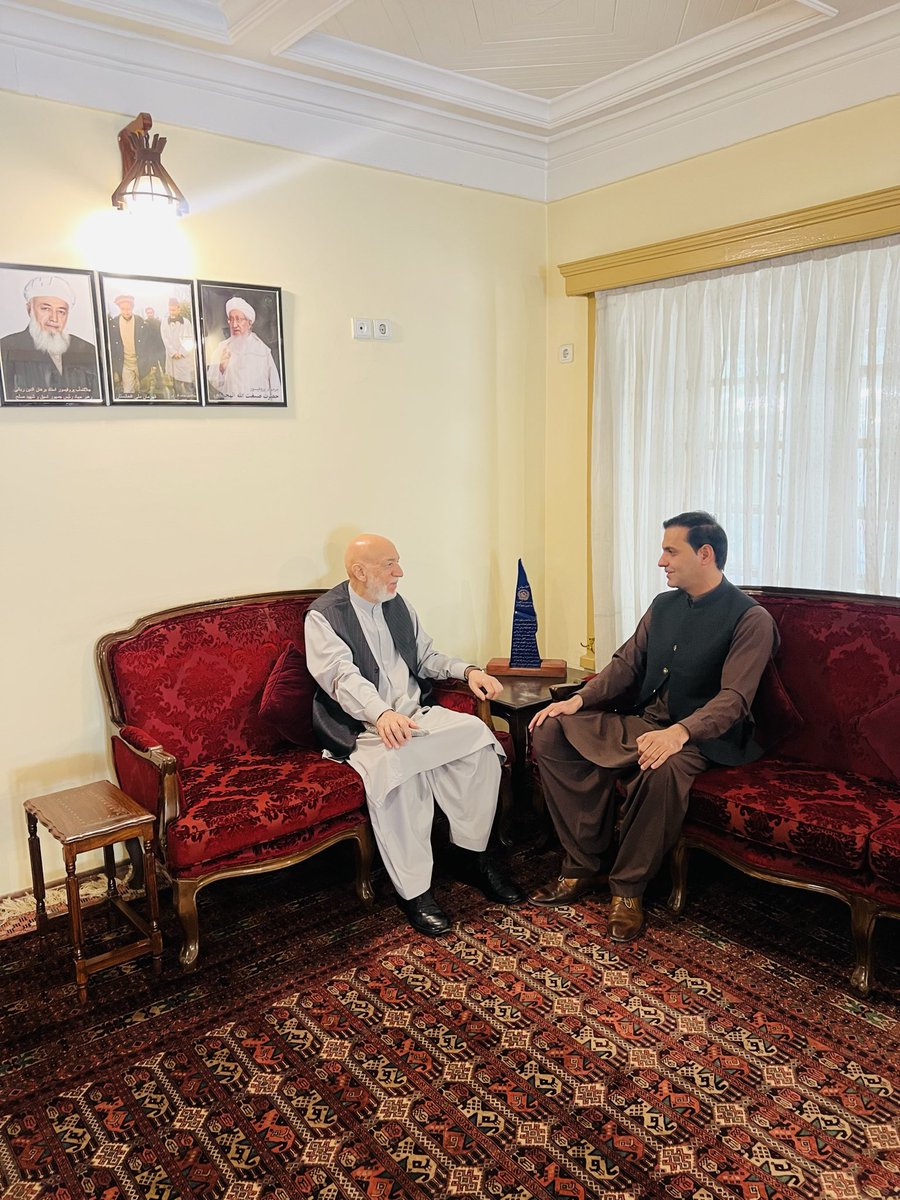 Sherson99's tweet photo. Had a productive meeting with H.E. Mr Hamid Karzai.

We discussed Afghan girls education, economic development, Afghanistan’s international relations, and ties with Pakistan. A valuable exchange on advancing peace, stability, and sustainable development. #Kabul https://t.co/ouGaulbJvp