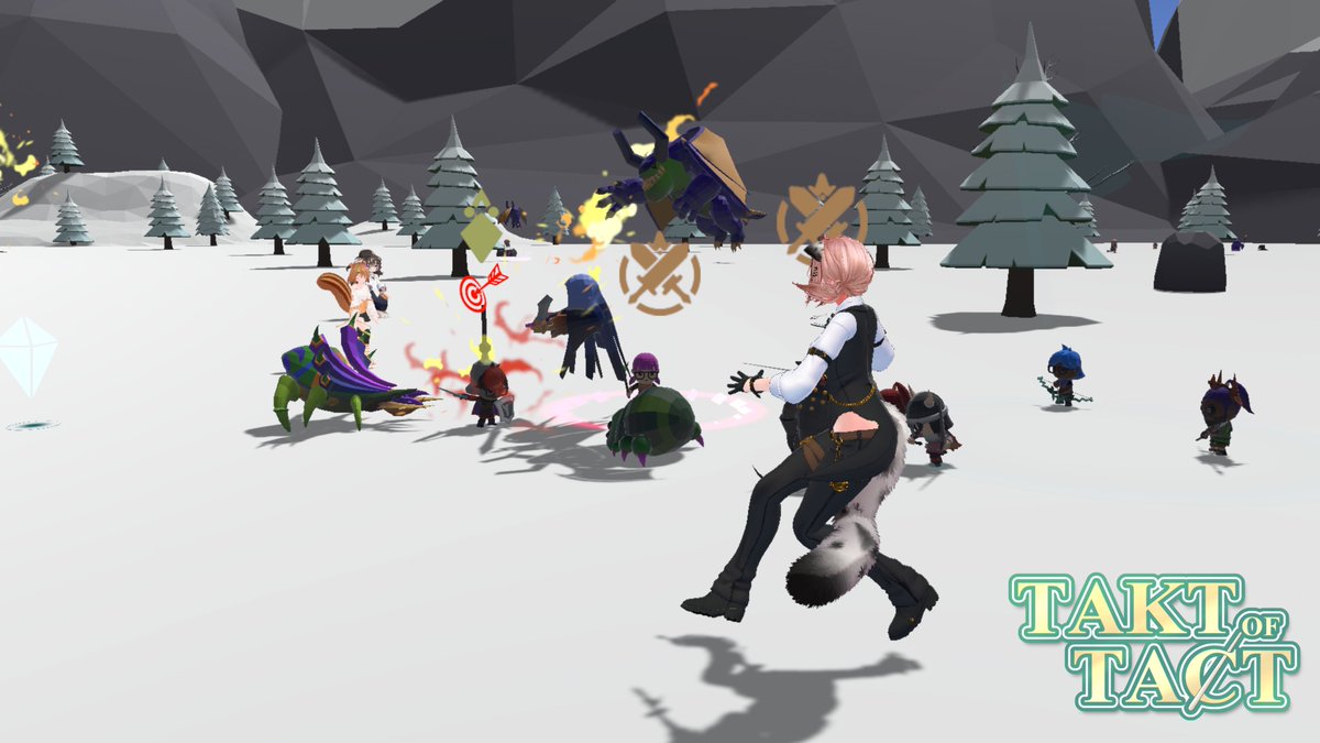 shipan_v's tweet photo. VRChatで本日より配信開始しました！
パーティを編成して、あなたが指揮を取り、たくさんの仲間を引き連れて、さまざまなステージを攻略しよう！1-6人向けRPG『Takt of Tact』を遊んでみてね！　
#VRChat_world紹介 #VRChatワールド紹介 https://t.co/Jh9dWrte4c