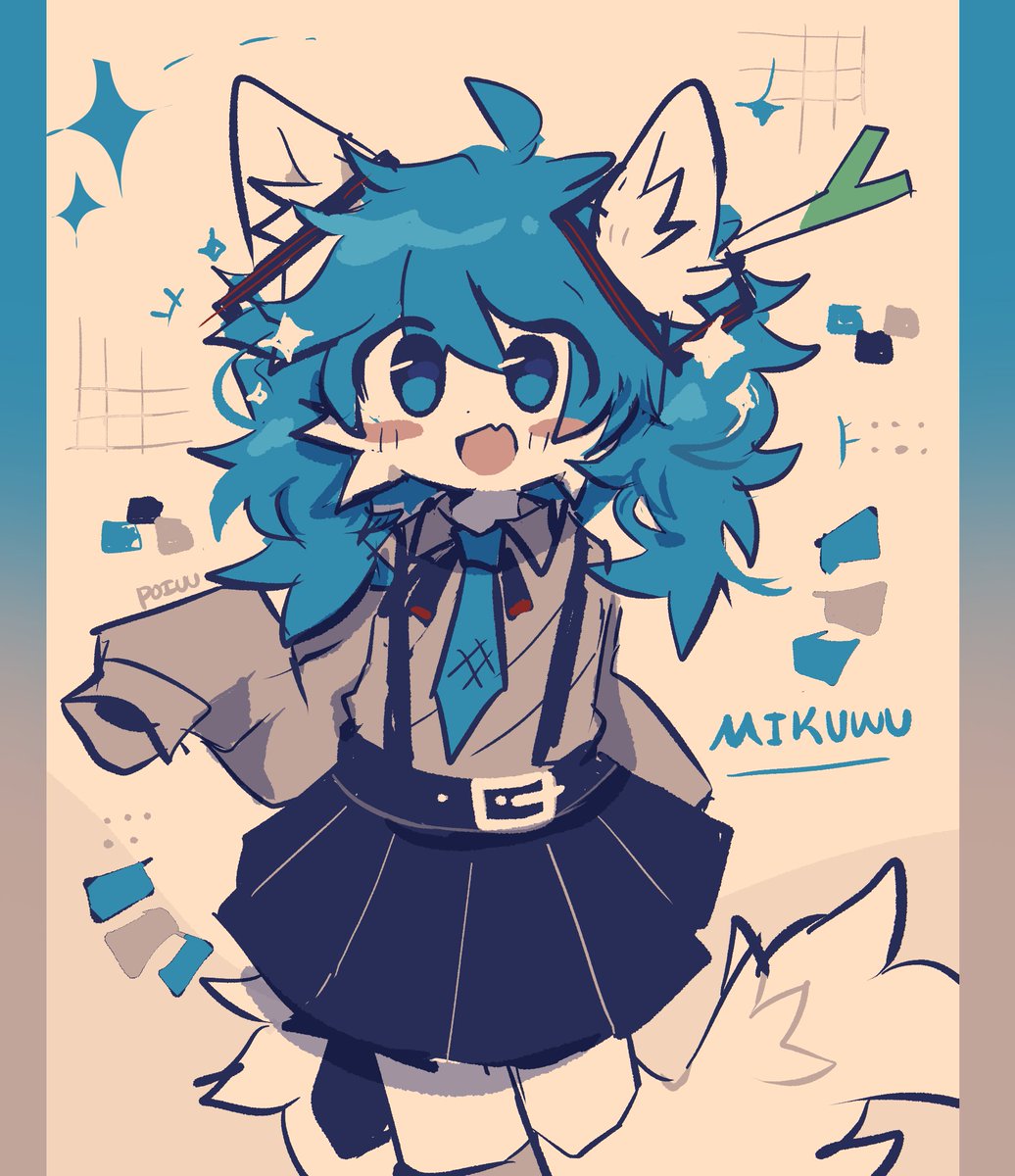 PoiuuShho's tweet photo. furry miku = Mikuwu https://t.co/pfaLYGuftk
