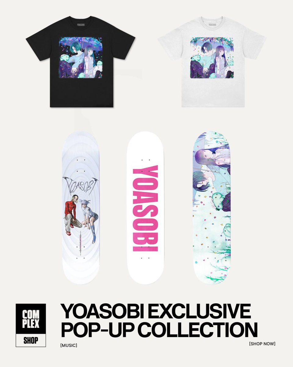 YOASOBI_staff's tweet photo. Due to popular demand, pre-orders for YOASOBI NORTH AMERICA TOUR 2026 “NEVER ENDING STORIES” merch and Complex Exclusive items have been extended! 🌙✨

🛒 New Pre-Order Deadline
September 8 at 11:59 AM (PST)
Previously September 6 at 11:59 PM (PST)

🌎 Available Regions
United States, Canada, United Kingdom, and EU member countries only.

Don’t miss your chance to grab your favorite items before pre-orders close!

▼ Official Merch
https://t.co/I7UF8WJtze

▼ Complex Exclusives
https://t.co/mjteU9NE6F