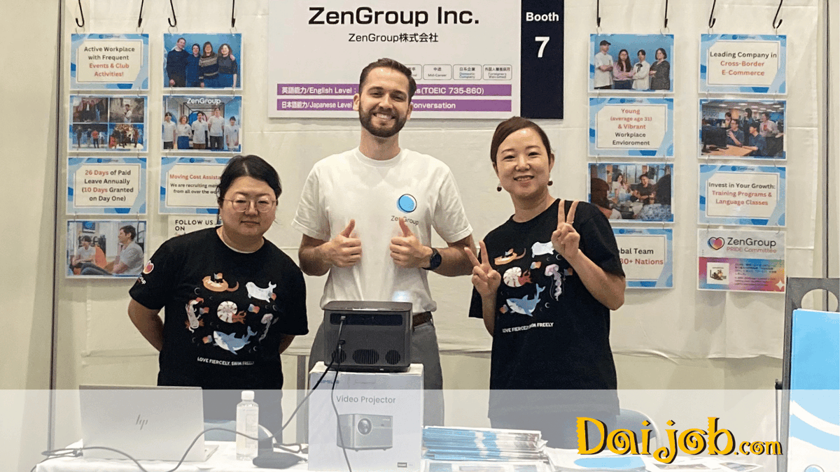daijob_com's tweet photo. 開催中![Daijob #CareerFair :#ZenGroup]
大阪に本社を置くeコマース企業。複数言語の #カスタマーサポート や #マーケター 他複数ポジションを #募集中！
採用担当者がブースでお待ちしています!
https://t.co/3UaGQDgsHb
#転職 #採用 #イベント https://t.co/uT2Q4WntDH