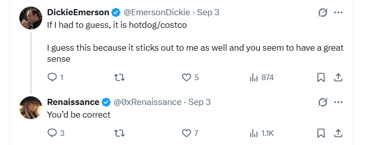 petsreid_'s tweet photo. @0xRenaissance The clue 🫣 https://t.co/6voyfcP5iW