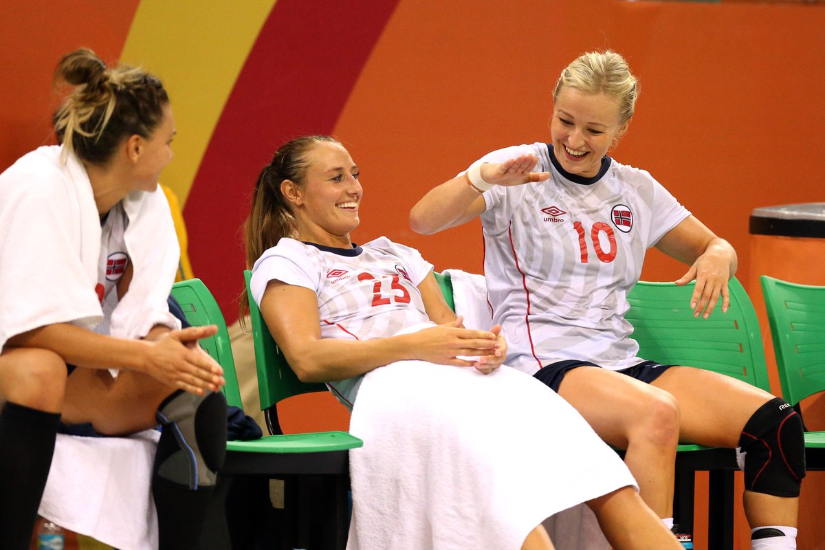 ihfhandball's tweet photo. Imagine calling this your bench 🔥🇳🇴
#olympics #rio2016 @NORhandball https://t.co/TsedBchmw5