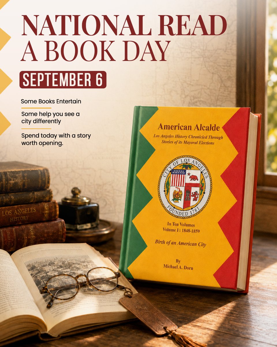 michael_a_dorn's tweet photo. American Alcalde brings Los Angeles history to life through the leaders, decisions, and events that helped build a city.

Pick up a story worth opening 
https://t.co/ssmVoE5S6l

#ReadABookDay #bookworm #bookseries #ReadersFavorite https://t.co/dXWDZglrCm