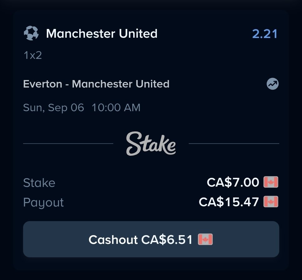 NuttyRage's tweet photo. @Stake Since someone got butt hurt I put them backwards lol here is my betslip username is NRage
Everton vs Manchester United
Winner Manchester United https://t.co/TnIqAtXX8S
