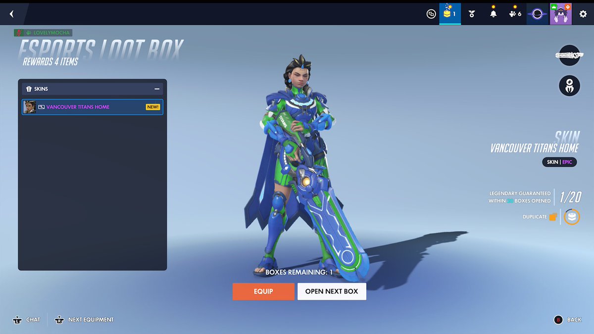 pawsockmercy's tweet photo. finally got lucky with league skins i could cry 🥹 

still can’t stand playing ow on xbox but im entirely lootbox driven ESPECIALLY by these lootboxes league skins are my fav to use so sad they won’t let us buy them anyone i was so close to getting spark for everyone :[ https://t.co/tBkVxkGZLE