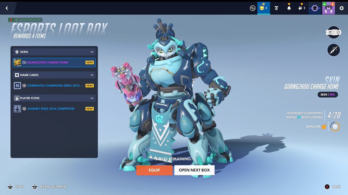 pawsockmercy's tweet photo. finally got lucky with league skins i could cry 🥹 

still can’t stand playing ow on xbox but im entirely lootbox driven ESPECIALLY by these lootboxes league skins are my fav to use so sad they won’t let us buy them anyone i was so close to getting spark for everyone :[ https://t.co/tBkVxkGZLE