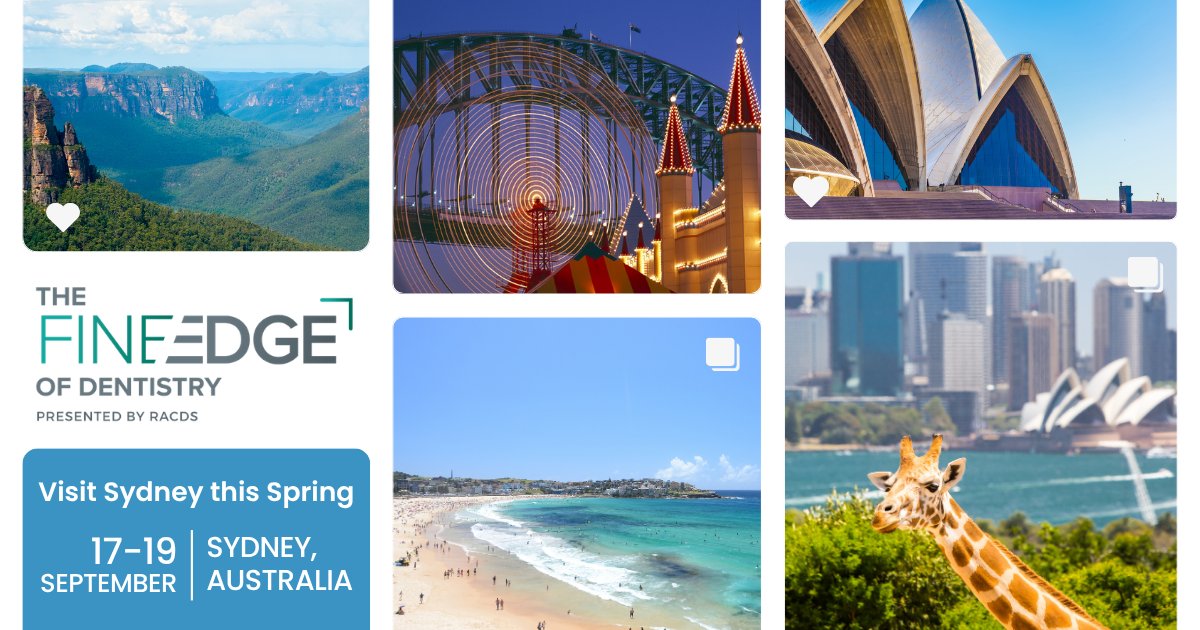 RACDSEducation's tweet photo. ☀️ Make the most of your time in Sydney!
If you are joining us for The Fine Edge of Dentistry, visit the FED26 Host City page to explore attractions and access special offers for FED26 delegates.
🔗https://t.co/4LRhHBjsZ4
#FED26 #FineEdgeOfDentistry #RACDS #Sydney https://t.co/VUXnPeUPMQ