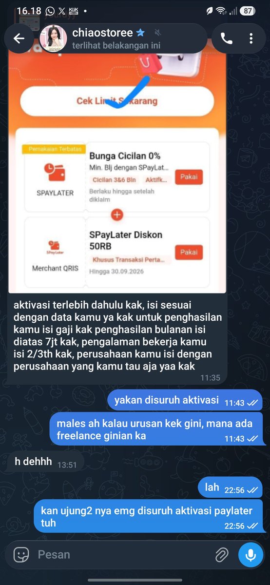 laniaaxea's tweet photo. ganti nama lagi dia bahhhhh 😭😭😭
SCAMMER ya iniiii, buat kalian yg lagi nyari freelance hati2 yaaa sama diaaaaa.
#freelance #jobreceh #zonauang https://t.co/QSIE4dH1tl