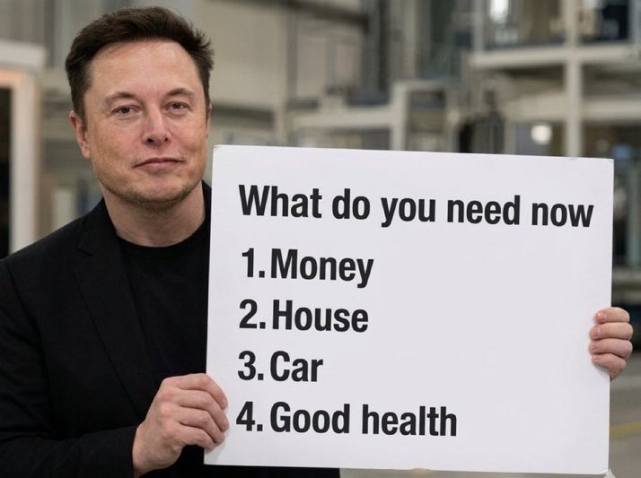 Vision_322's tweet photo. Be honest! 

If you are to ask God for one thing,
What are you asking 

1) Money 
2) House  
3) Car  
4) Good Health https://t.co/SBNhI7o6dg