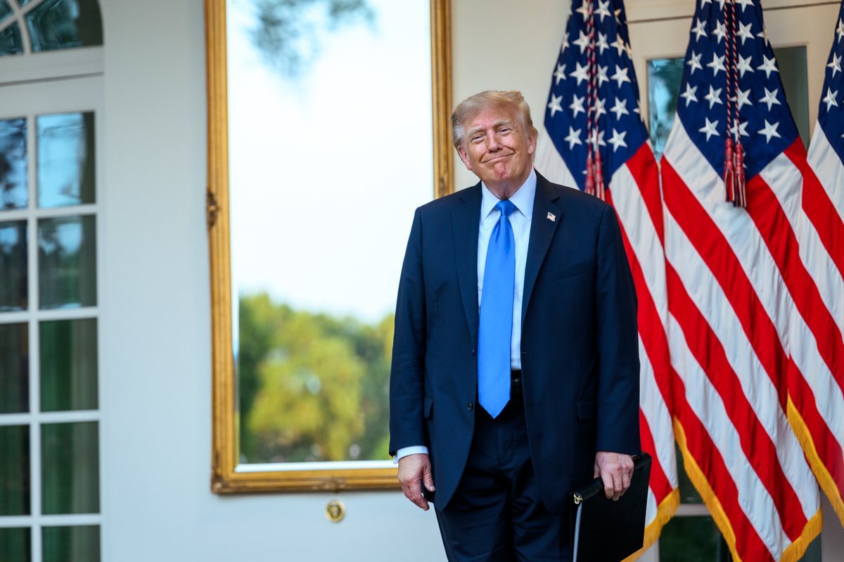 EricTrump1776's tweet photo. President Trump:  "In 19 months, we've achieved more than any Admin in the history of our country." 🔥

✅ 80 stock-market record highs
✅ Exports at an all-time high
✅ More Americans working than ever
✅ Trillions invested in America
✅ New factories
✅ Border secured — 0 illegal crossings
✅ Largest tax refunds in American history

This is what results look like, & there is more to come. 🇺🇸