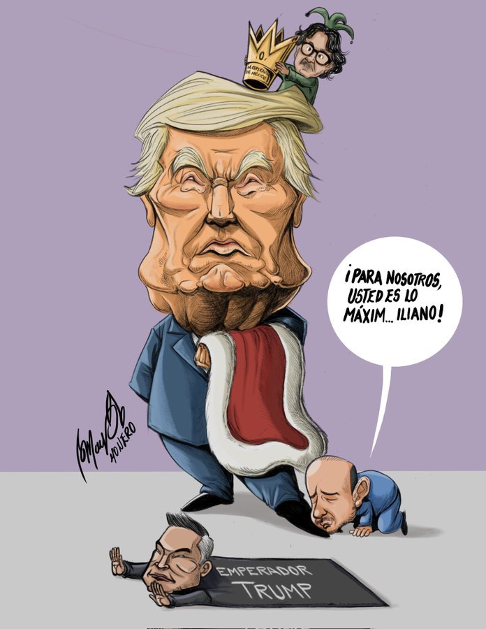 AsaelOlmos's tweet photo. @YosoyPedrero Son los mandatos del imperio 🗽...
Aunque en la "política" finjan tener un partido o bando realmente solo obedecen órdenes!
Nos guste o no el plan #DONROE está en marcha 👁️ https://t.co/jG757rA6Kl