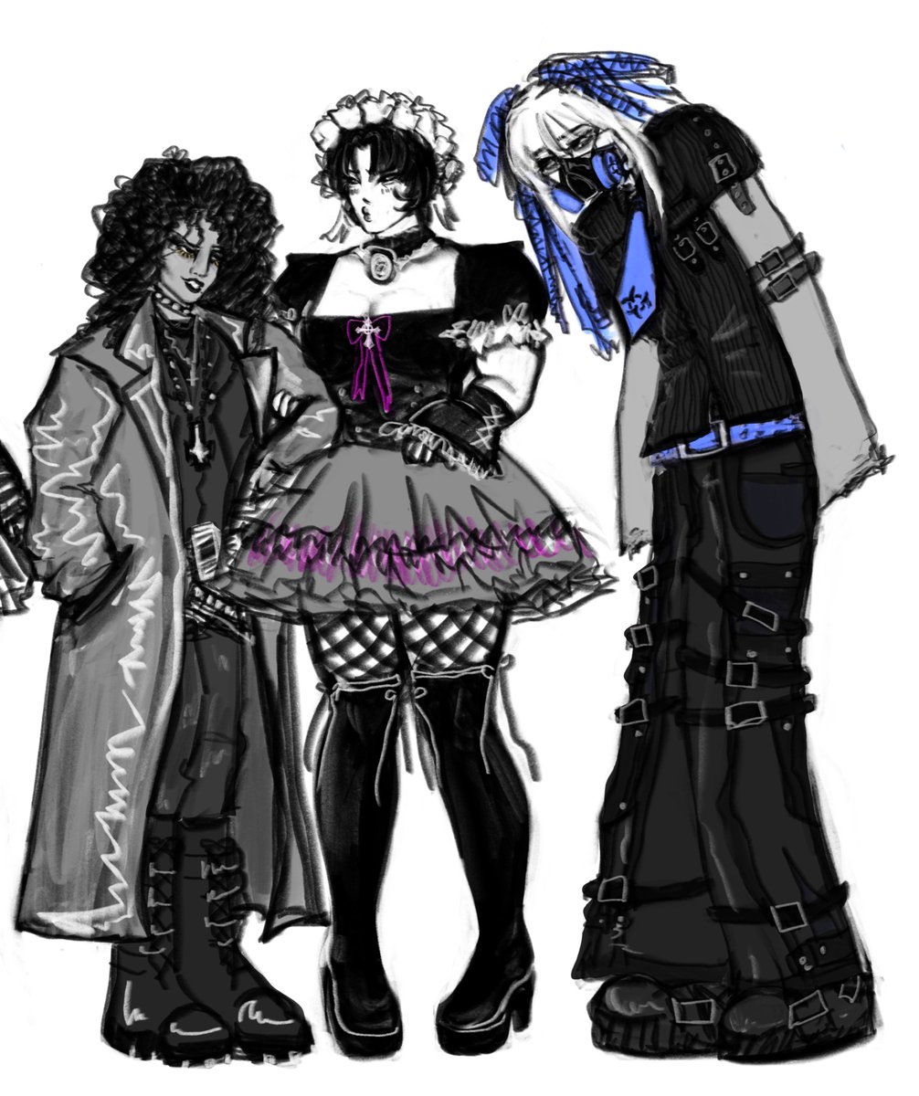 SLUSHMEAT's tweet photo. Im still here tbh their outfits are just so good https://t.co/WFIAfydWl6