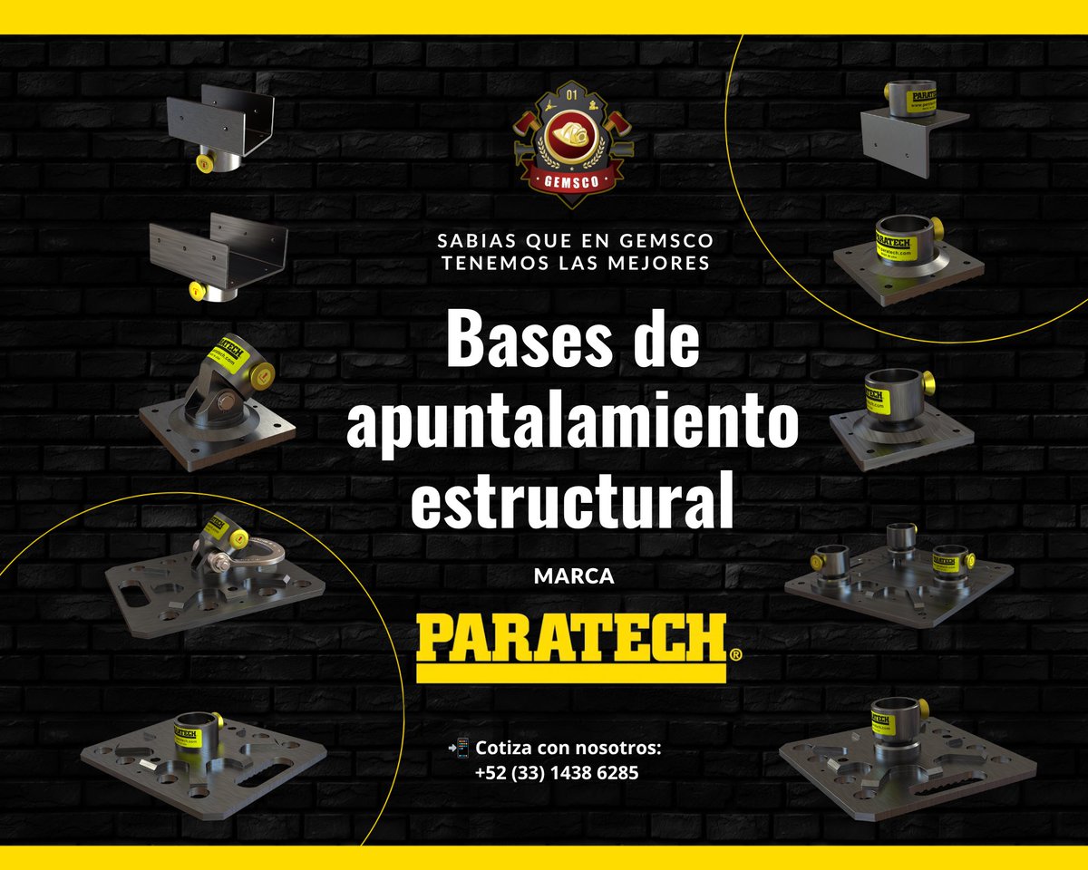 Gemsco_mx's tweet photo. 🏗️ ¡Garantiza la máxima estabilidad en tus operaciones de rescate y apuntalamiento! 🏗️

En GEMSCO contamos con las mejores bases de apuntalamiento estructural de la marca Paratech Fire &amp; Rescue Equipment diseñadas para brindar máxima resistencia, versatilidad y seguridad. https://t.co/B3PKeHw1gC