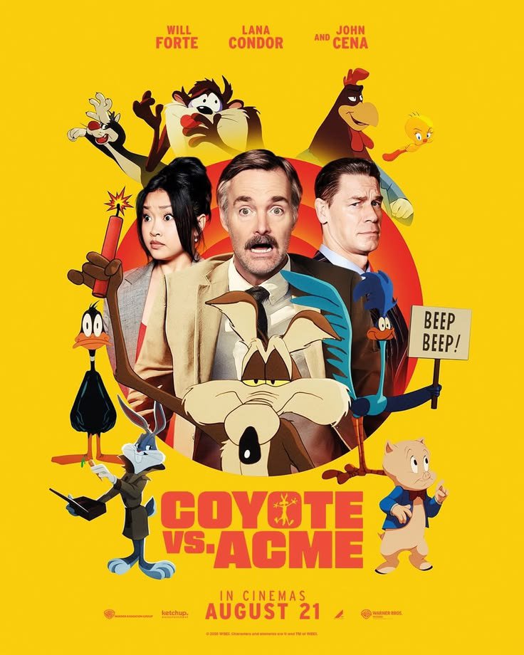 GERARDO86750446's tweet photo. To the parents: Buddy is not for children, is a horror movie, so please go to theaters to watch Coyote vs Acme instead of that horrible copycat of Barney the dinosaur and stop yelling at the theaters workers is not their fault, thank you. #CoyoteVsAcme https://t.co/sdHeSwJuty