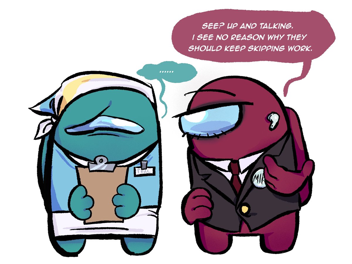 kmiau_30's tweet photo. my #amongus ocs. tawny, teal and claret https://t.co/idLJu0Vcwm