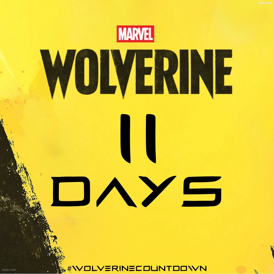 WolverineCD's tweet photo. Marvel's Wolverine launches in 11 days on Tuesday, September 15, 2026, for #PS5 and #PS5Pro.     

Pre-Load begins on September 8, 2026 which is 4 days from today! 

Exclusively for PS5 Consoles on Tuesday, September 15, 2026. 

Pre-order #Wolverine: https://t.co/tRP8wknxFq 

#WolverinePS5 #WolverineCountdown #insomgamescommunity