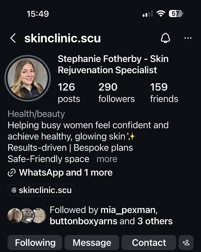 BoydProfancik's tweet photo. Follow Steff on social media for the latest updates on her exciting future with us at Chrloumia Hair &amp; Beauty SKINCLINIC. https://t.co/M7BKoz6Snx