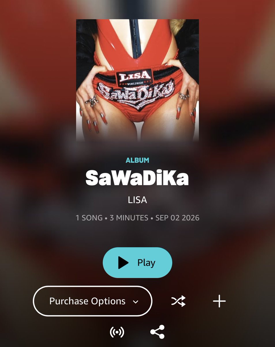 USBU4WAYS's tweet photo. Please purchase #SaWaDika by #LISA on iTunes & Amazon Music. 🚨

⇢ Reminder to NOT Pre Order PRESS PLAY on iTunes or Amazon! 

iTunes: [MV + SINGLE + EP VERSION]
» https://t.co/pKXu6xgo14
» https://t.co/Nckwmq3P1Z
» https://t.co/nOYPQ73ZPH

Amazon: [SINGLE + EP VERSION]
» https://t.co/fJ7Z1LC61u
» https://t.co/BPbpofkKG9

SAWADIKA OUT NOW 
#LISA_SaWaDiKa @wearelloud