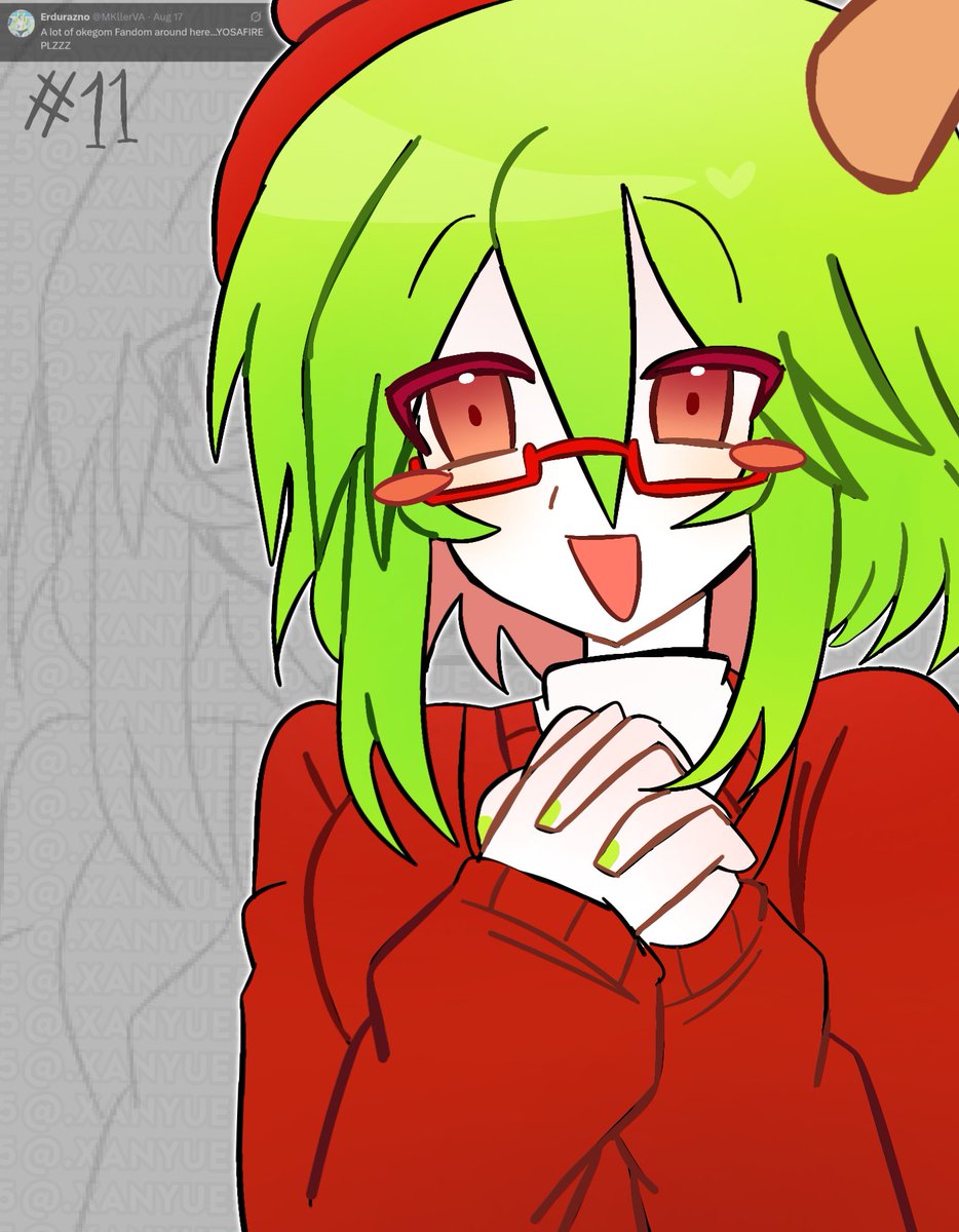 X4NYUE's tweet photo. 💚🍎 || #海底囚人 #Okegom #Funamuseum https://t.co/xBhRBwJzN1