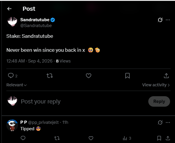 Sandratutube's tweet photo. @pp_privatejet Stake: Sandratutube 

Is this the real pp one? 😁🫡 https://t.co/IdSh7C07Ns