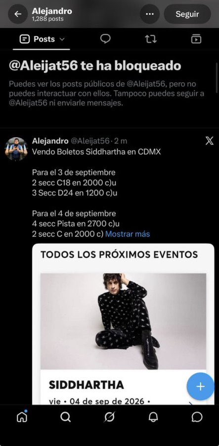 amoredemisamorr's tweet photo. ESTAFA

@Aleijat56 antes @Viviiestakw @Ailodriys @Aledroits @Lextrah @alejitsh @Aleiiyts y @Hermostraskell ESTAFA CON BOLETOS  DE SIDDHARTHA 

AQUÍ REDES Y FAMILIA CÓMPLICE
 
NO TIENE BOLETO

#Siddhartha 
#siddhartha
#palaciodelosdeportes #TuyYoytu https://t.co/PzIC3BlUCz