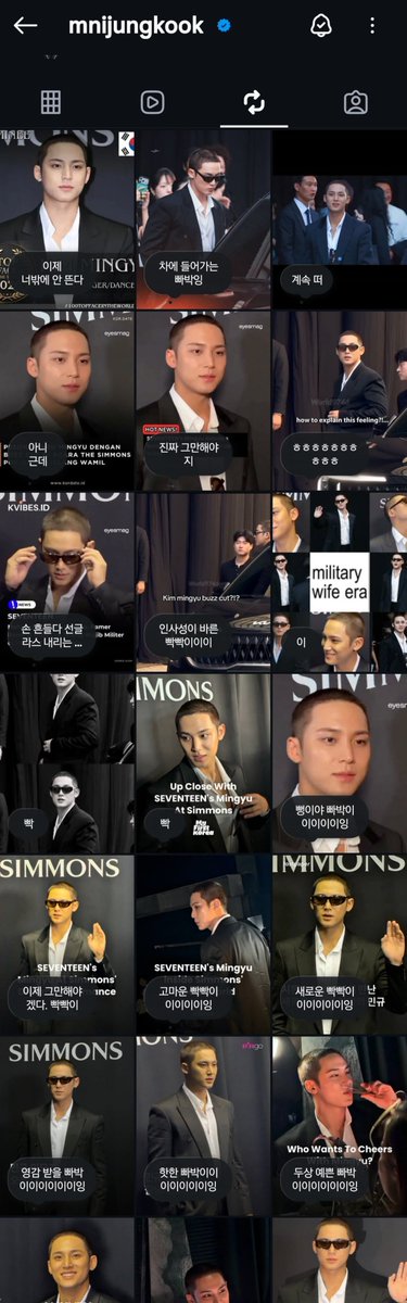 koovarbie's tweet photo. JUNGKOOK IS SO FUNNY LMAO

🐰: Now you’re the only one appearing on my feed

🐰: Buzz cut guy getting into the car

🐰: It keeps popping up

🐰No, but seriously…

🐰Seriously, I should stop…

🐰Hahahaha…

🐰Lowering his sunglasses while waving…

🐰Polite/well-mannered buzz cut guy

🐰It’s a meme of the buzz cut guy

🐰I should stop now. Buzz cut guy

🐰Grateful buzz cut guy

🐰New buzz cut guy

🐰Inspired buzz cut guy

🐰Hot buzz cut guy

🐰Buzz cut guy with a pretty head shape

🐰Buzz cut guy with the sexy look in his eyes

🐰Men in Black buzz cut guy…

🐰Favorite buzz cut guy

🐰You can really tell he’s a buzz cut guy

🐰Buzz cut guy with pretty eyes

🐰Hello, buzz cut guy?

🐰Zoomed-in buzz cut guy

🐰Handsome buzz cut guy

🐰It feels like a dream I’m having while lying on a Simmons bed, chestnut-head Kim Mingyu

🐰Mingyu buzz cut guy

🐰Mingyu buzz cut guy…

🐰Mingyu buzz cut guy