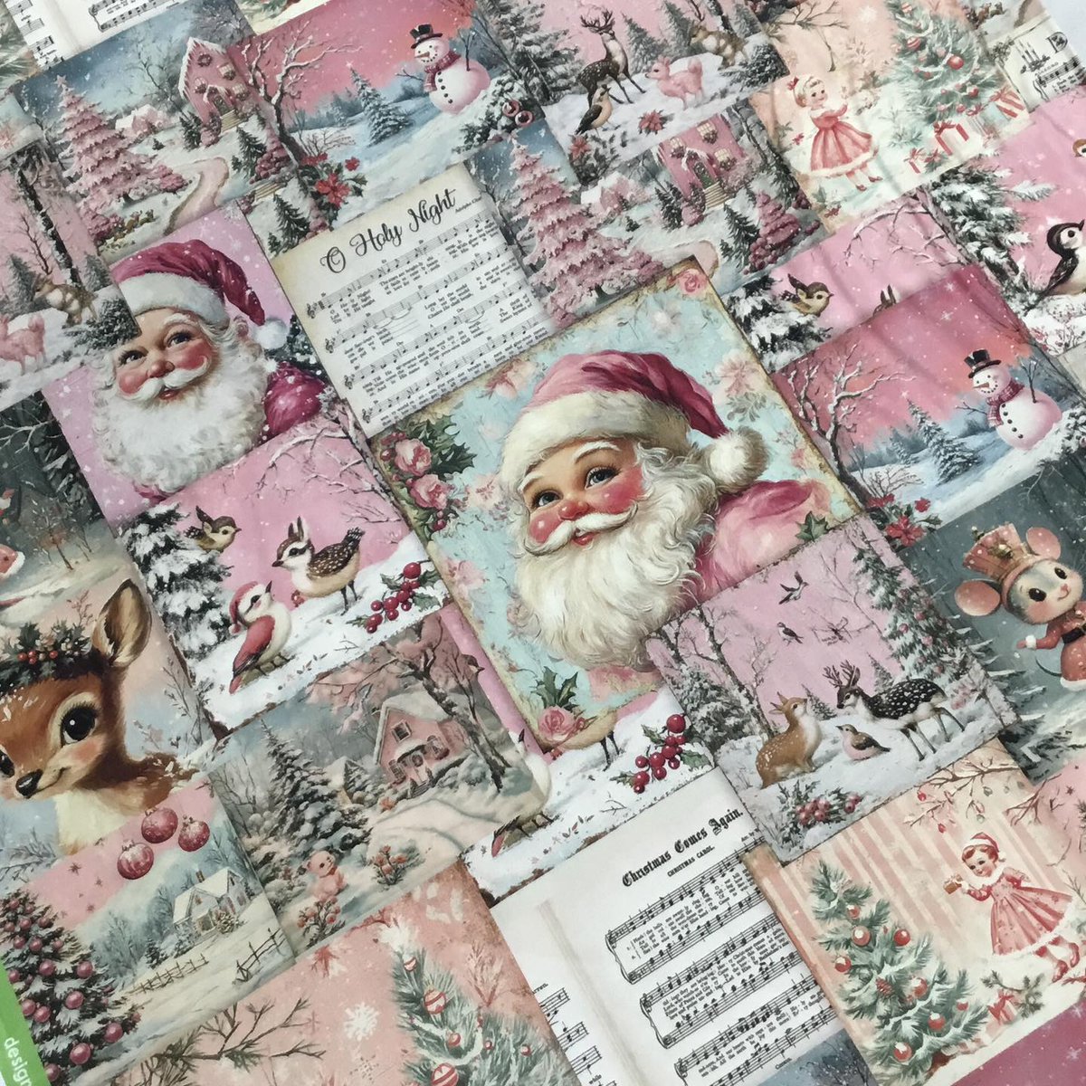 inchauri's tweet photo. Christmas is just around the corner. This Vintage Santa range is perfect for festive projects: two panels, a stocking, a square Santa panel for a sack, and coordinating fabric. Available in store now, while stocks last. https://t.co/HH8q9uolcz