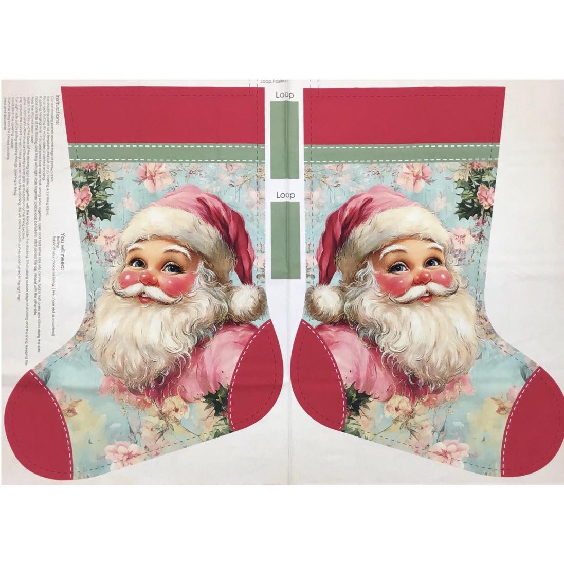 inchauri's tweet photo. Christmas is just around the corner. This Vintage Santa range is perfect for festive projects: two panels, a stocking, a square Santa panel for a sack, and coordinating fabric. Available in store now, while stocks last. https://t.co/HH8q9uolcz