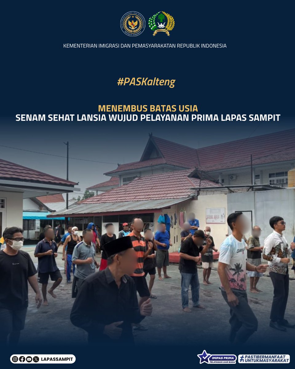 lapas_sampit's tweet photo. Halo pahari #lapassampit

Menembus Batas Usia, Senam Sehat Lansia Wujud Pelayanan Prima Lapas Sampit

Kontributor Humas Lapas Sampit
#Kemenimipas
#Ditjenpas
#Pemasyarakatan
#Guardandguide
#DitjenpasKalteng
#Infoimipas https://t.co/k2zKniODu9