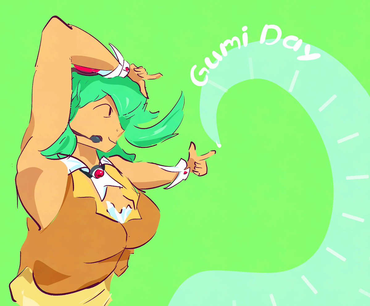 DecopaMala's tweet photo. couldnt get it finished within the day so its just the flats #gumi dayyyyyyyyyyyyyyyyyyyyyuh https://t.co/YTkspi6ybu