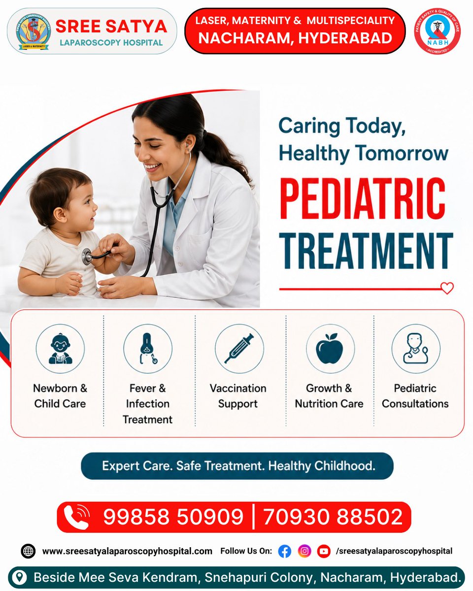 UmuduCann's tweet photo. Expert pediatric care in Nacharam, Hyderabad. From newborn care and vaccinations to illness management, nutrition, and routine consultations, we support your child��s healthy growth at every stage. https://t.co/4AVaZHkKBI