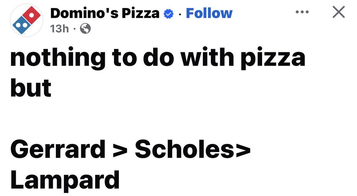 GNstreams's tweet photo. Not a hot take at all dominoes https://t.co/7jlQ9So3N4