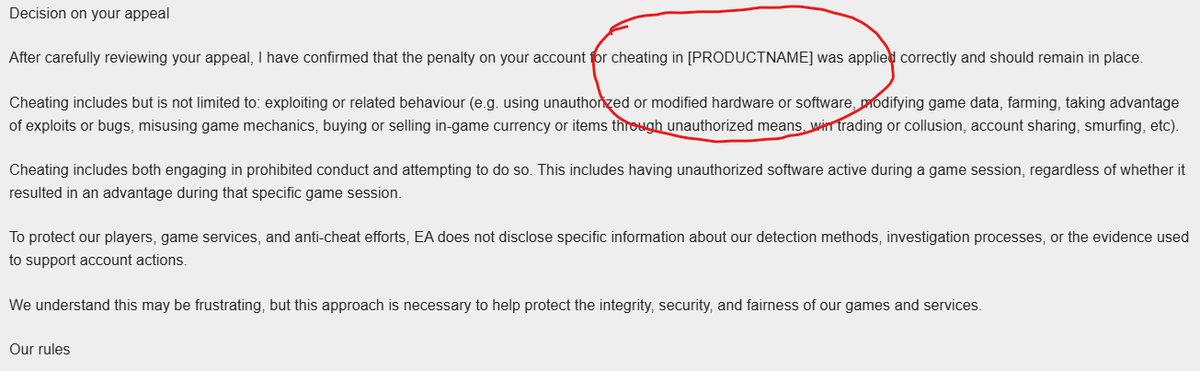 wKIZZ0's tweet photo. like is this a joke @EA @RSPN_Hideouts 

is this the same level of effort that was put into helping me you cant even be bothered to fill out the form on my "final review" https://t.co/ZTaqyyshnt