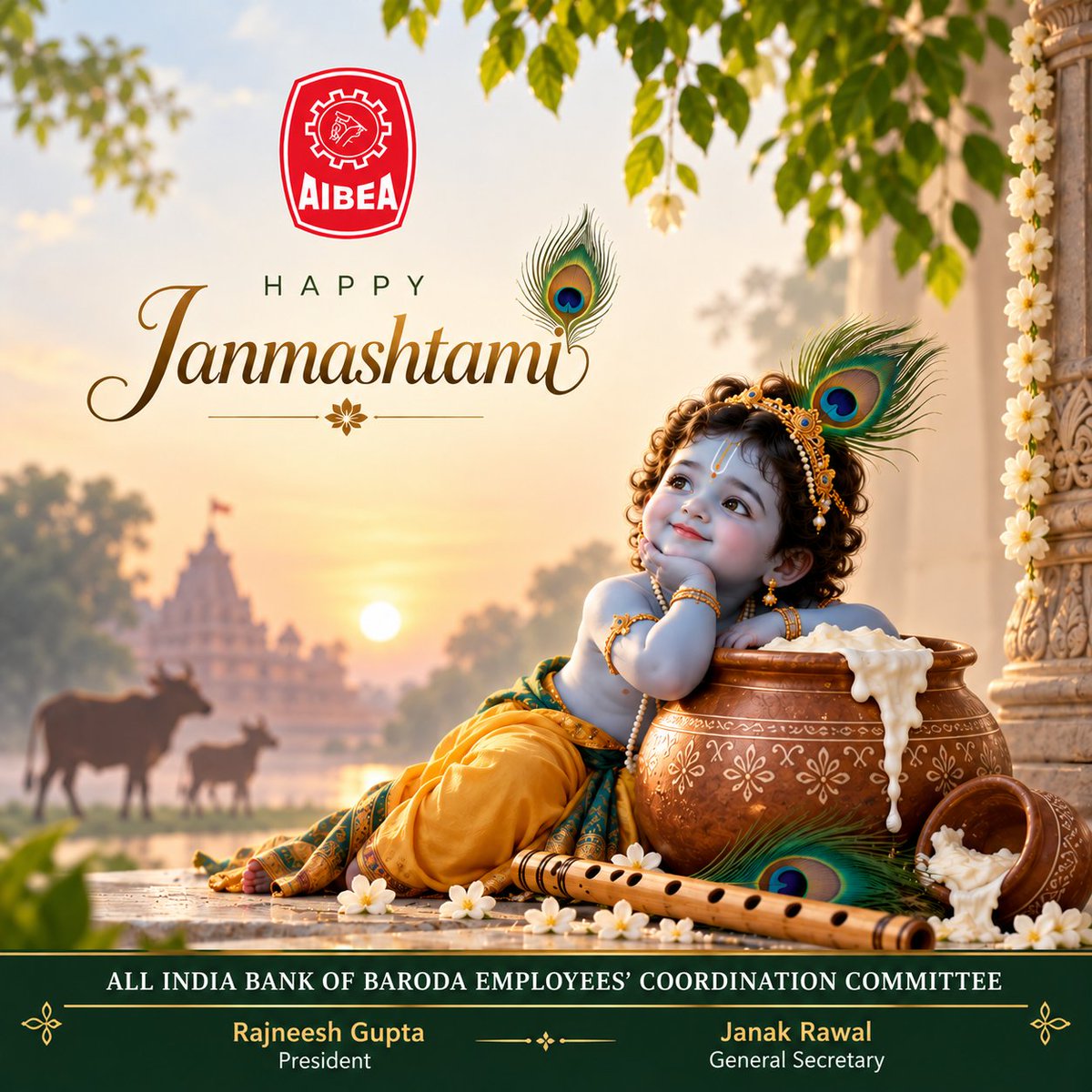 aibobecc_aibea's tweet photo. Happy Janmashtami
#janmashtami
#AIBOBECC
#AIBEA https://t.co/KjfZvduyQa