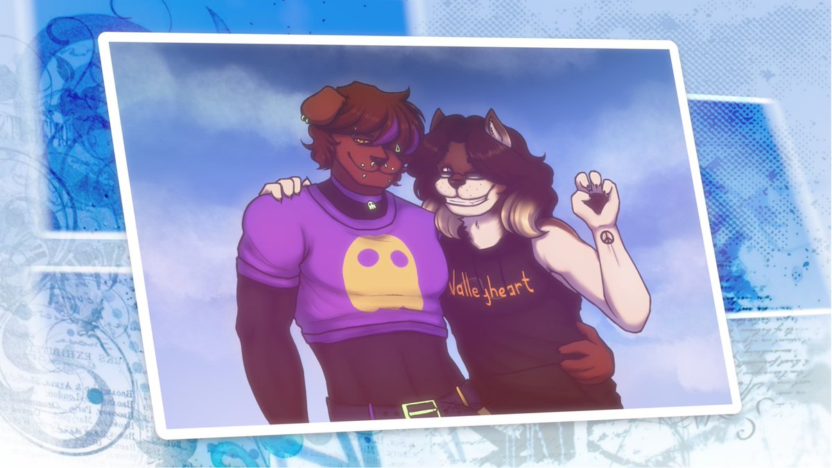 sashaxwor's tweet photo. it is a canon event for every furry\bara artist once in a while to try to make a visual novel
finally it's my turn to try ( i can't even make a proper comic (well in my defense im not doing ts alone, my friend helps me))
there are some WIPs: https://t.co/3nwfIh2esa