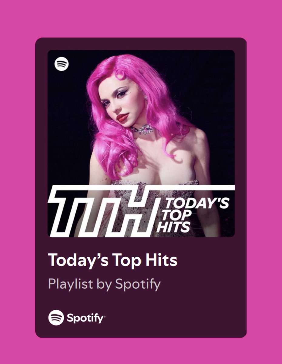 AdelaAccess's tweet photo. ADÉLA looks dazzling on the cover of Spotify’s biggest playlist “Today’s Top Hits”

— “Ain’t In LA” is #1 on the playlist. https://t.co/RYjnREiflS