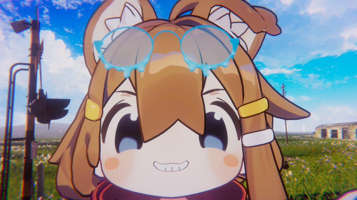 Fd223_VR's tweet photo. まめひの表情いじってみたはいいんだけと自分とフレンドで見えてる表情が変わってるらしいどうしたものか https://t.co/SaLqUG3Tpt
