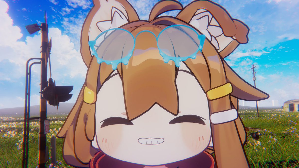 Fd223_VR's tweet photo. まめひの表情いじってみたはいいんだけと自分とフレンドで見えてる表情が変わってるらしいどうしたものか https://t.co/SaLqUG3Tpt