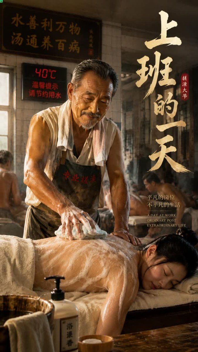 ChengXi_Ai's tweet photo. 《搓澡大爷上班的一天》 邪恶版
 AI大佬自制成人短剧
大神在民间
#成人短剧  #AI短剧 #搓澡大爷上班的一天 https://t.co/y3SdmiHMeu