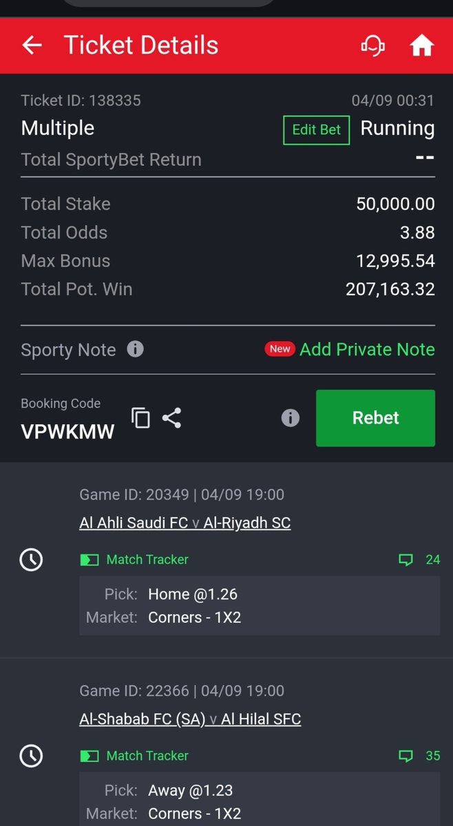 NorrisTitanium's tweet photo. Corner games 
UD7RRN
30 odds 
VPWKMW        3 odds
Rollover day 2
95 percent sure https://t.co/0Uq8bU8iUE
