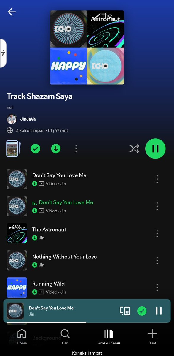 Coffeecarebbian's tweet photo. Muter playlist baru 🎧
Dengerinnya kesiangan 🤭 tp semangat semua..
HAPPY TO 1B
RW TO 500M
TA TO 700M
ALL BSIDES TO 100M, let's go
#HAPPYto1B #JIN #BTSJIN https://t.co/qFqaLrF9Wh