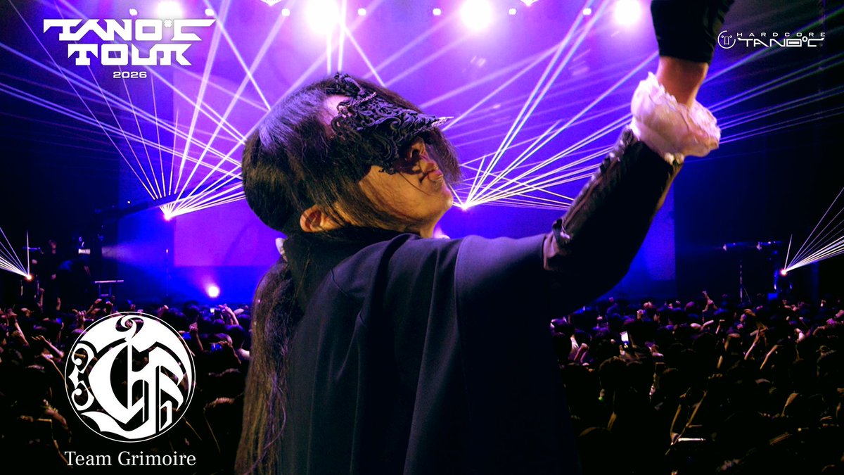 tanoc_official's tweet photo. 『TANO*C TOUR 2026 TOKYO』DJクリップ公開！

今回は Team Grimoire ！

🔽動画はこちら
https://t.co/DHVNb5gVz8

#tanoc https://t.co/SHnBhXsg6k