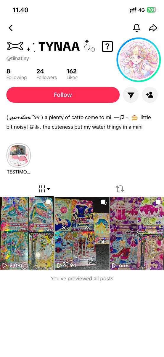gibbybbig's tweet photo. Wadidaw kena scam, tiati guyss abis transaksi paid kena block, alesannya pengiriman manual dan qris only,
Katanya juga nyomot testi orang buat dijadiin testi sendiri

Paling bener emang jangan beli card dengan hastag wts aikatsu di tiktok deh wkwk
#warungaikatsu #aikatsu https://t.co/G51zW4oeRf