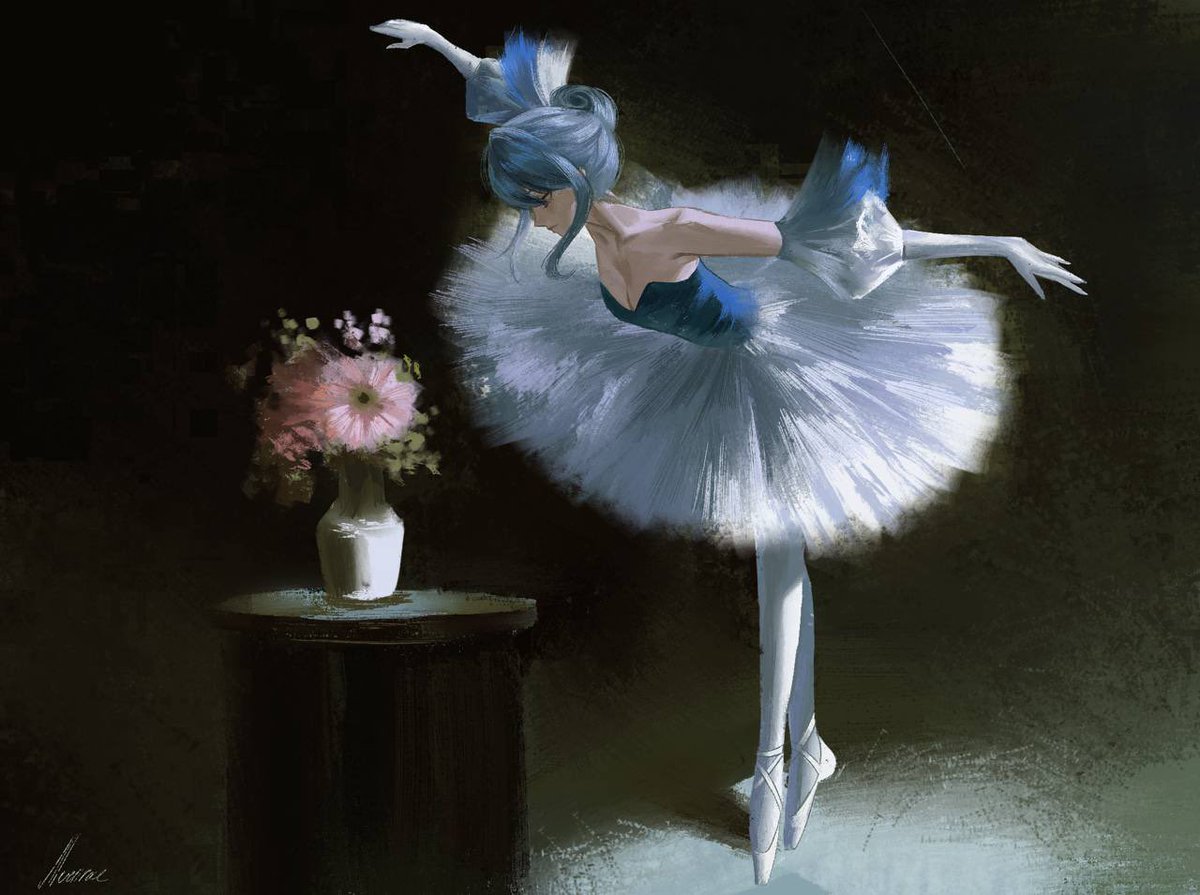 merurae_art's tweet photo. white and black swan #genshinimpact #odette https://t.co/cfPtYUwP51
